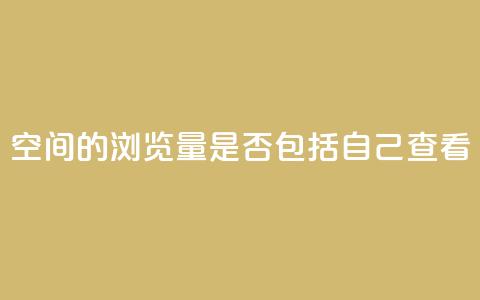 qq空间的浏览量是否包括自己查看? 第1张 qq空间的浏览量是否包括自己查看? 第1张