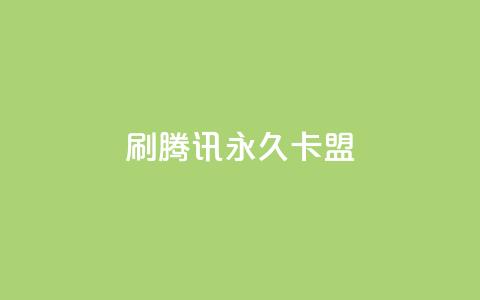 刷腾讯vip永久卡盟 - 永久卡盟推广腾讯vip	，稳定可靠~  第1张