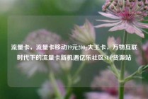 流量卡，流量卡移动19元200g大王卡，万物互联时代下的流量卡新机遇亿乐社区SUP货源站