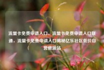 流量卡免费申请入口，流量卡免费申请入口联通，流量卡免费申请入口揭秘亿乐社区低价自营货源站